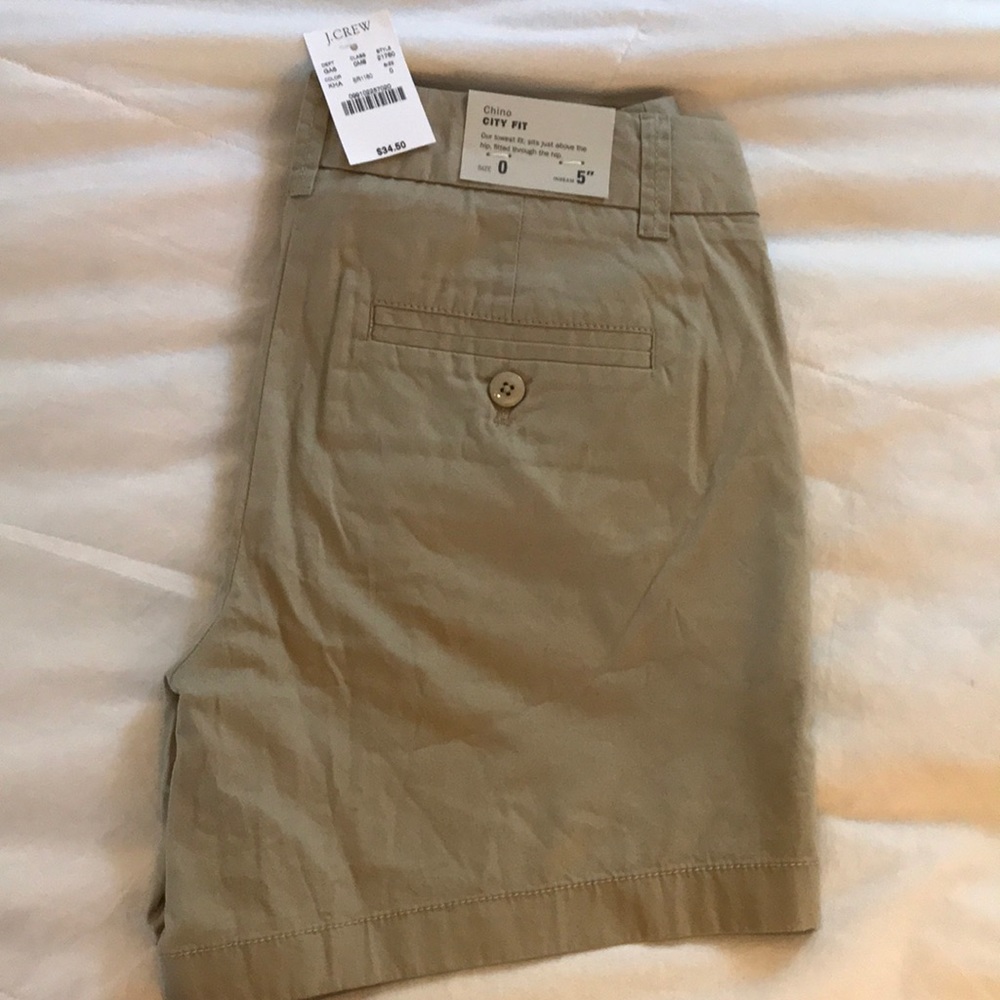 J. Crew City Fit Women’s Khaki Shorts - Tan